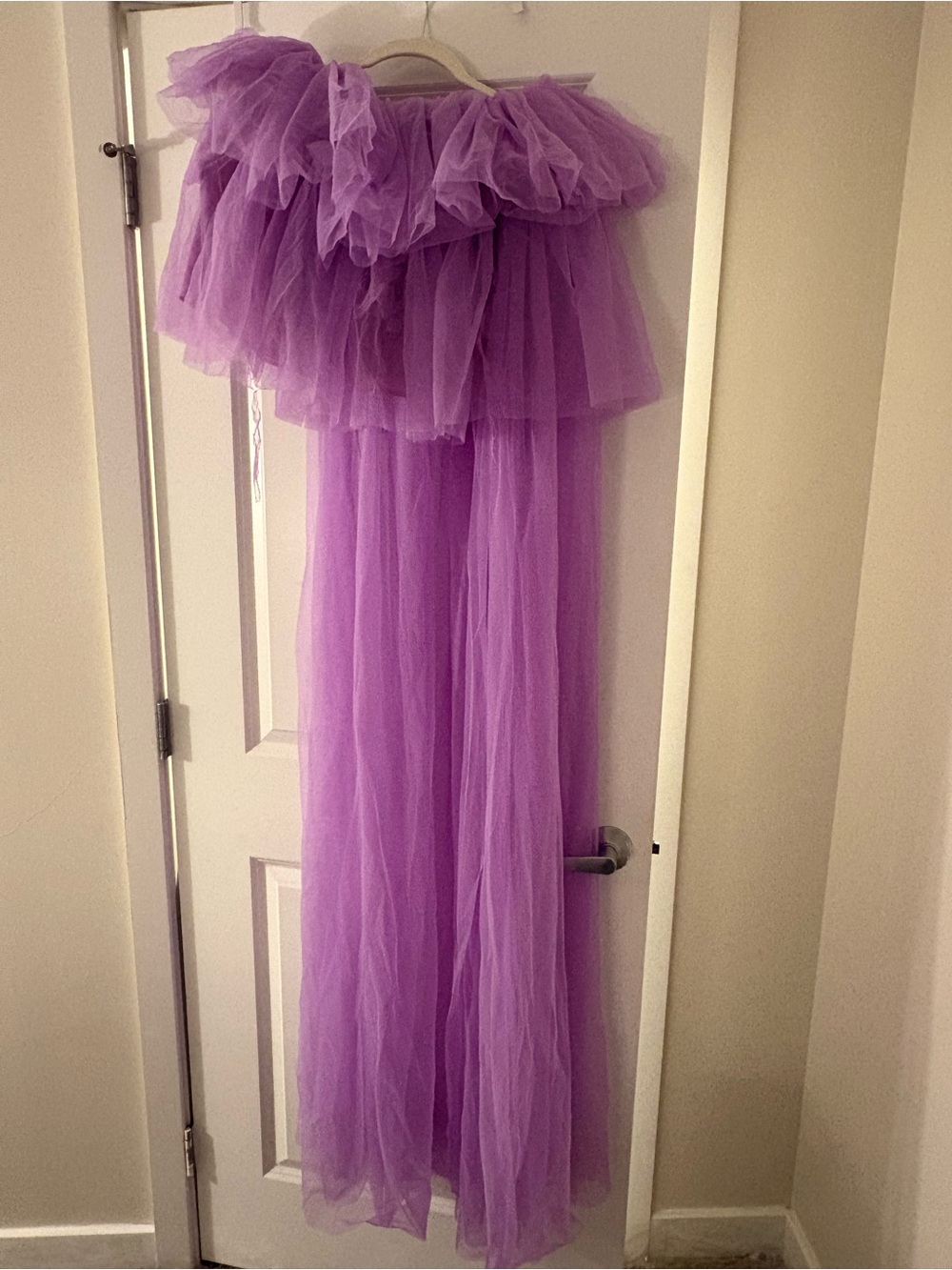 AKIRA Lavender Layered Tulle High Low Skirt